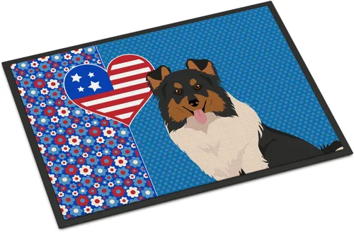 Miniatura 154 de Caroline's Treasures WDK5119JMAT Airedale Terrier USA - Tapete para interiores o exteriores, 24 x 36 pulgadas, tapete para puerta delantera