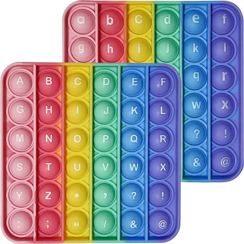 Miniatura 7 de Juguete antiestrés alfabeto Pop, letras ABC, números, juguetes educativos y de aprendizaje, juguetes sensoriales redondos, juegos de apretar