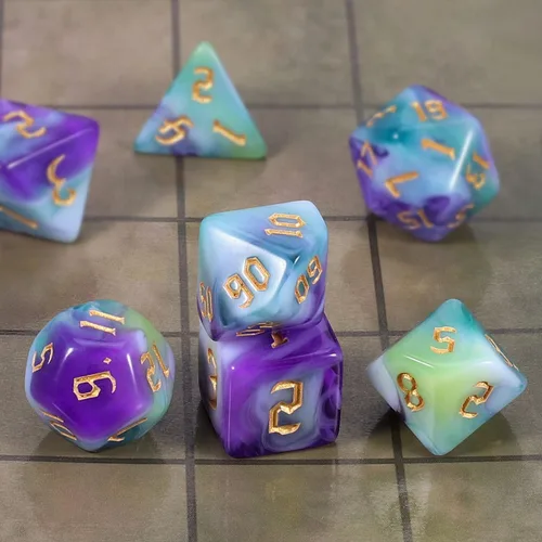 Miniatura 4 de CiaraQ DND Juego de Dados Poliédricos con Bolsa de Dados para Dungeons and Dragons RPG MTG Juegos de Mesa de Rol
