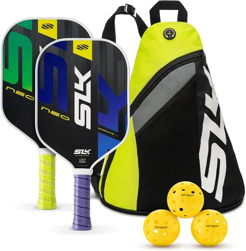 Selkirk Sport SLK - Juego de raquetas de pádel de 2 | Diseñadas en los Estados Unidos | Elija el juego SLK Neo de grafito, el juego SLK Neo de fibra