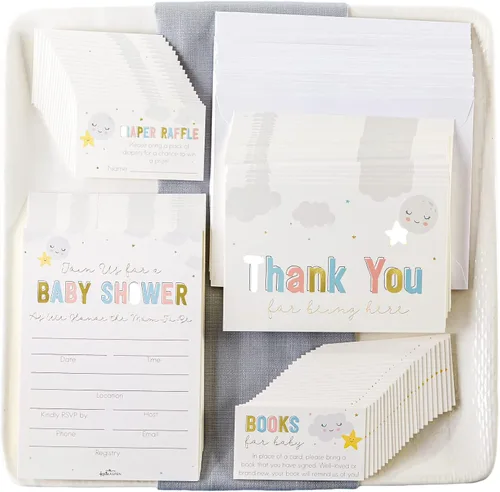 Miniatura 9 de Kate Aspen Twinkle Twinkle - Platos de papel decorativos de alta calidad de 7 pulgadas, suministros para fiestas (peso de 350 GSM, juego de 16)