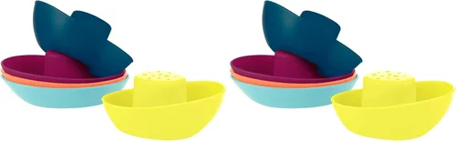 Boon Fleet - Juego de juguetes para niños de 9 meses en adelante, multicolor (paquete de 10)