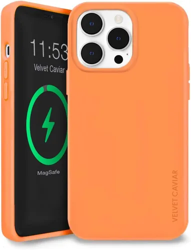 Miniatura 9 de VELVET CAVIAR Funda compatible con iPhone 14 Pro Max MagSafe de silicona verde, forro protector de microfibra, probada en caídas de 6 pies, bonitas