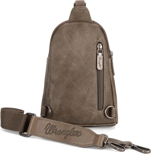 Miniatura 3 de Wrangler Bolso bandolera para mujer con correa desmontable, gris claro (A-Light Gray)