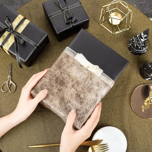 Miniatura 4 de Garbendy Rollo de Papel de Regalo - Papel de Color Sólido con Brillo Perlado, Perfecto para Bodas, Día de San Valentín, Cumpleaños, Navidad, Baby