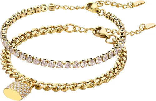 Miniatura 3 de THCN Women's Gold Watch & Bracelets Set, Ladies Dainty Watches Jewelry for Women with Crystal Bezel & Adjustable Bracelets, Luxury Jewelry Gift Set