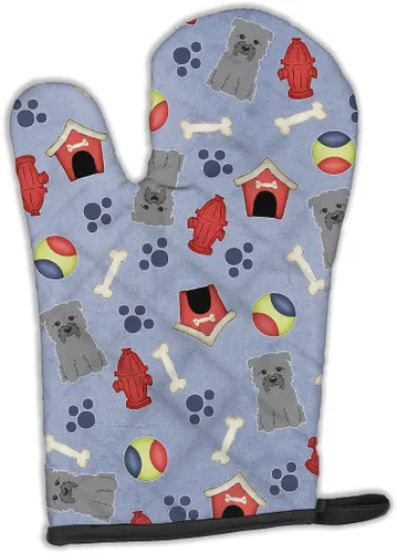 Miniatura 176 de Caroline's Treasures BB2732OVMT Dog House Collection Border Collie - Guante de horno grueso resistente al calor para sartenes calientes y horno