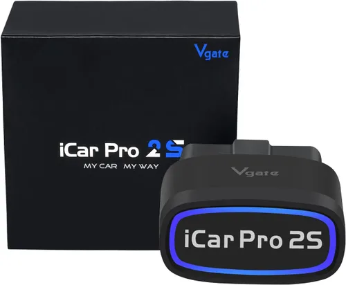 Vgate iCar Pro 2S - Escáner Bluetooth OBD2, herramienta de diagnóstico de coche, lector de código para Android, iOS y Windows, color negro