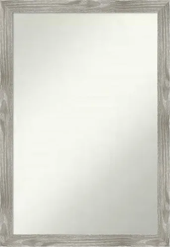 Miniatura 391 de Amanti Art Espejo personalizado, espejo de baño gris plomo a rayas, espejo de pared o espejo de tocador de baño sobre el fregadero