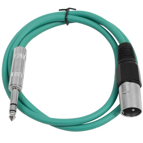Miniatura 22 de Seismic Audio - SATRXL-M2 - Cable de conexión XLR negro de 2 pies macho a 1/4" TRS