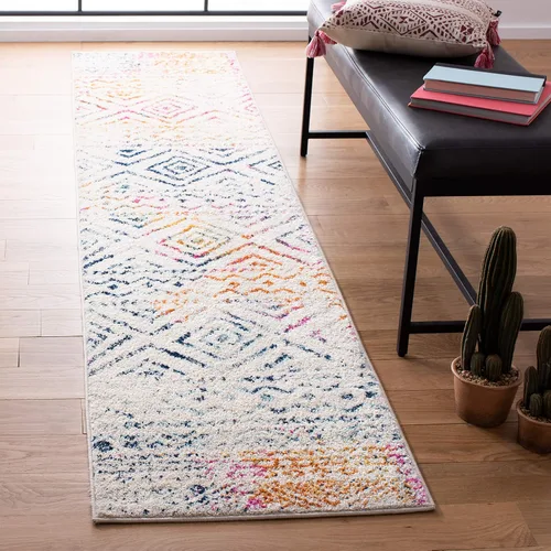 Miniatura 24 de SAFAVIEH Tulum Collection - Alfombra decorativa de 2 x 4 pies, diseño marroquí bohemio envejecido, no desprende pelusa y fácil de limpiar, ideal
