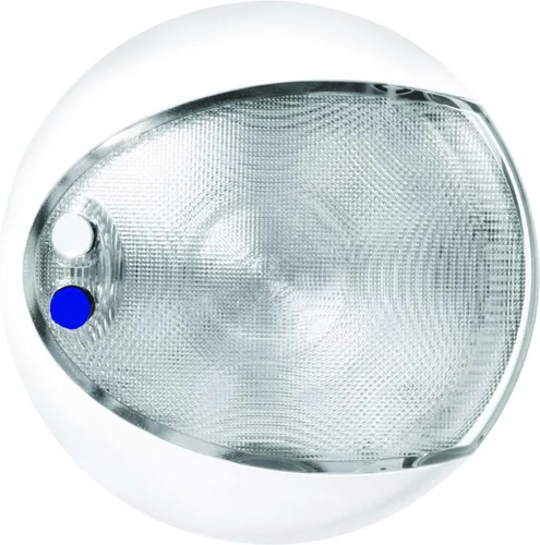 Miniatura 3 de HELLA 959951121 '9951 Series' EuroLED Touch Multivolt Blanco/Azul 9-33V DC Dual Color LED Luz Interior con Cubierta Blanca