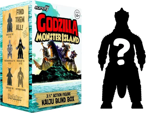 Miniatura 6 de Super7 Toho Godzilla Monster Island Caja Sorpresa - (Paquete de 12) Figuras de acción de Godzilla Toho de 3.75" Figuras coleccionables clásicas