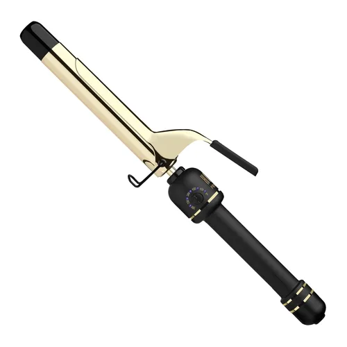 Miniatura 12 de HOT Tools Rizador profesional de oro de 24 quilates de 1 pulgada con abrazadera para rizos hinchables, estilo más rápido, menos daño y resultados