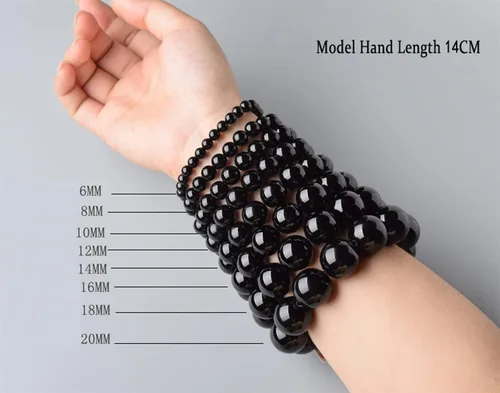 Miniatura 9 de Dczosily Pulsera de ónix natural para hombres y mujeres, hecha a mano, pulsera elástica con cuentas de ágata de cristal, joyería curativa