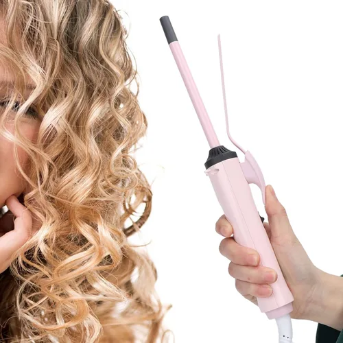Varita rizadora fina, 0.354 in, pequeña y fina para cabello corto y largo, rizador de pelo de cerámica, rizador de pelo, rizador de cabello fino y
