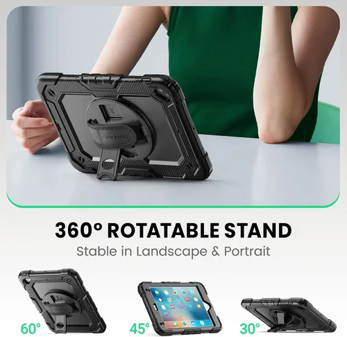Miniatura 4 de SEYMAC para iPad mini 5/ Mini 4 Funda de 7.9 Pulgadas, Funda Protectora de Cuerpo Completo Resistente a Golpes con Protector de Pantalla, Soporte