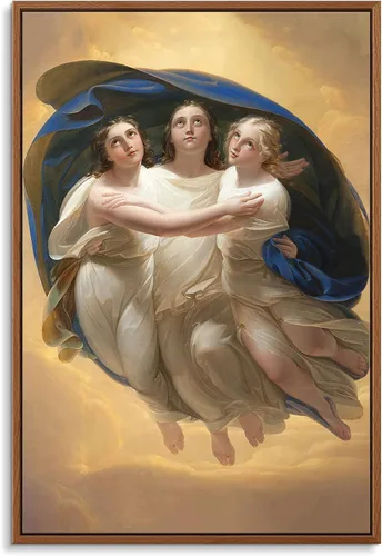 Miniatura 27 de Cuadro en lienzo con marco flotante para pared - El triunfo del cristianismo sobre el paganismo de Gustave Doré - 16 x 24 pulgadas