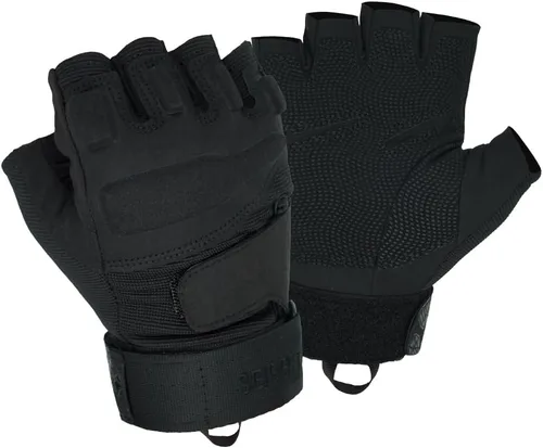 Seibertron Guantes S.O.L.A.G para deportes al aire libre resistentes al agua con dedo completo y pantalla táctil, para adultos y jóvenes Negro-1/2