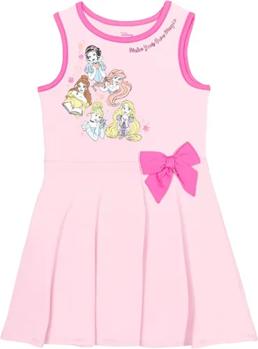 Miniatura 2 de Disney Princesa Ariel Rapunzel Blancanieves - Vestidos de manga corta para niñas, paquete de 2