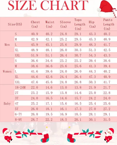 Miniatura 6 de Ekouaer Christmas Pajamas Matching Family Pj Set Long Sleeve Tops and Plaid Pants for Sleepwear Soft Loungewear Pjs