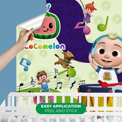 Miniatura 2 de EGD CoComelon - Papel tapiz autoadhesivo para niños, decoración de pared Cocomelon para niños, decoraciones Cocomelon para niños y niñas, decoración