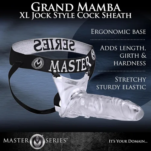 Miniatura 2 de Master Series Grand Mamba Jock Style - Funda para polla, XL (AE586)