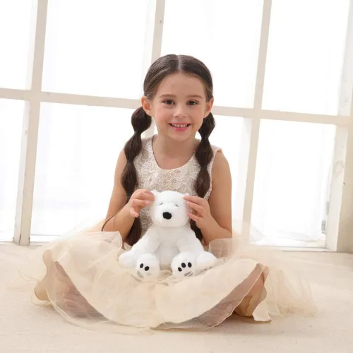Miniatura 6 de Apricot Lamb Toys Oso Polar Blanco de Peluche Animal de Peluche Suave y Tierno Perfecto para Niños