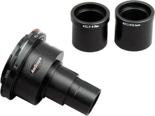 Miniatura 3 de AmScope CA-CAN-NIK-SLR Canon and Nikon SLR/DSLR adaptador de cámara para microscopios