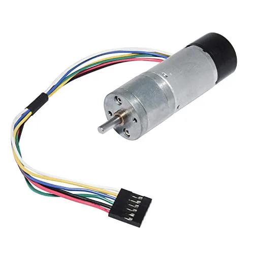 Miniatura 6 de Motorreductor con codificador CC de 24 V 35RPM para Arduino y impresoras 3D