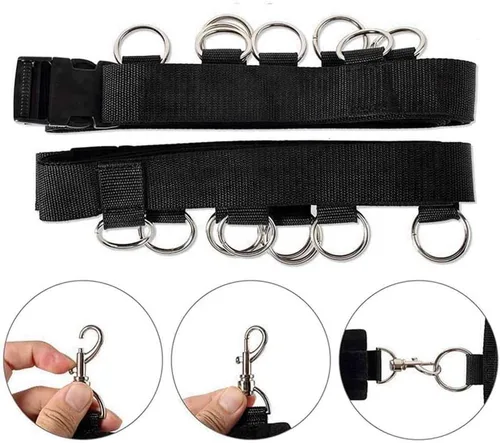Miniatura 5 de Juego de amarres sexuales debajo del colchón para cama King para parejas, correas de cama de tamaño Queen para adultos, barra esparcidora