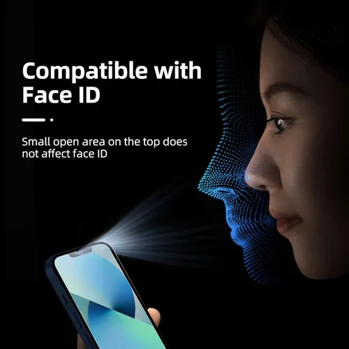 Miniatura 7 de NEW'C Paquete de 3 protectores de pantalla diseñados para iPhone 13 Mini (5.4 pulgadas), protección de vidrio templado mejorada, compatible