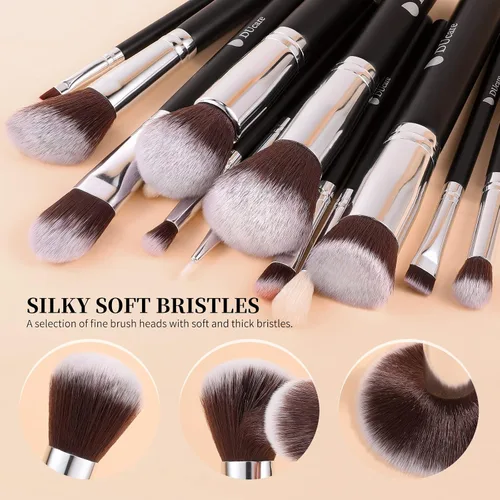 Miniatura 2 de DUcare Brochas de maquillaje + limpiador de brochas de maquillaje