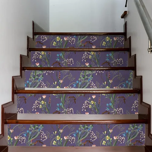 Miniatura 7 de VEELIKE Papel tapiz floral de flores silvestres secas, despegar y pegar para dormitorio, habitación de niñas, 17.7 x 354 pulgadas, autoadhesivo