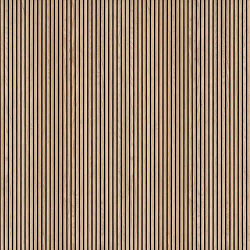 Miniatura 6 de MSI Paquete de 4 paneles de pared de listones de madera acústica para decoración de interiores, paneles de madera estriada 3D que absorben el sonido