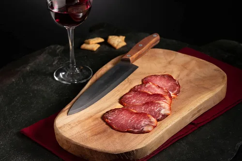 Miniatura 2 de Lomo ibérico de bellota, lomo de cerdo ibérico curado seco, pre-cortado