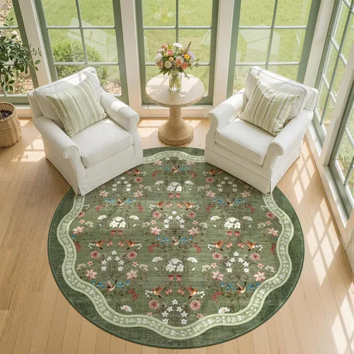 Miniatura 47 de Jinchan Alfombra Floral de Pasillo, 2x5, Alfombras Antideslizantes Lavables a Máquina, Alfombra Suave de Pelo Bajo para Pasillo, Resistente a