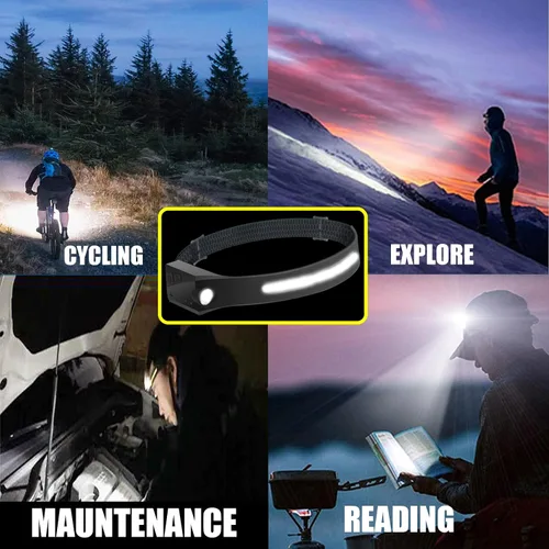 Miniatura 6 de The Ultimate Hands-Free Headlamp Paquete de 2 unidades: haz de 230° y sensor de movimiento, recargable, resistente a la intemperie, 2 fuentes de luz
