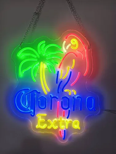 Miniatura 6 de Letrero de neón para hombre de 20 x 16 pulgadas, letrero de neón para bar, pub, cerveza, luces de neón, lámpara LED de neón de 20 x 16 pulgadas