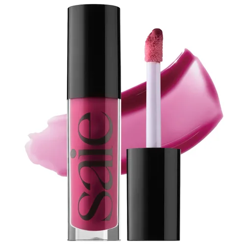 Miniatura 16 de Saie Glossybounce - Brillo labial hidratante y aceite labial con tinte híbrido con ácido hialurónico y aceite de jojoba para labios no pegajosos