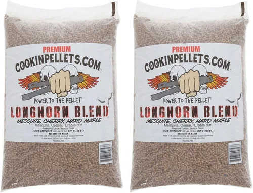 Miniatura 13 de CookinPellets Perfect Mix - Parrilla de madera dura natural, nogal, cereza, arce duro y manzana, pellets de madera para parrilla de pellets