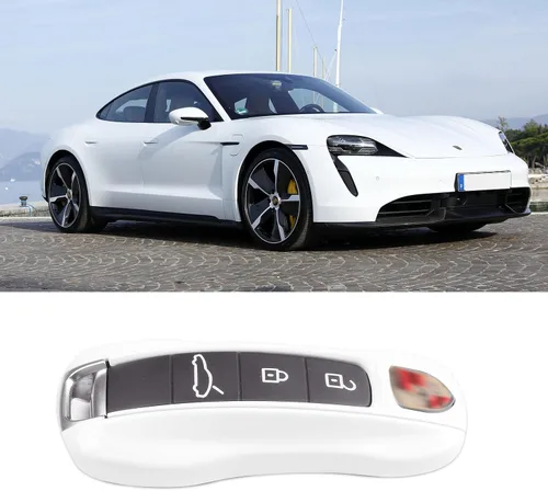 Miniatura 13 de Jaronx 2 fundas para llavero color azul brillante compatibles con Cayenne Panamera 2018-2024/911 Carrera 2020-2024/Taycan 2020-2024, fundas