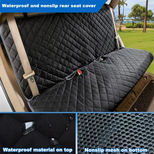 Miniatura 5 de VIEWPETS Funda Protectora para Asiento de Banco del Automóvil - Impermeable, de Alta Resistencia y Antideslizante, Funda para Asiento de Automóvil