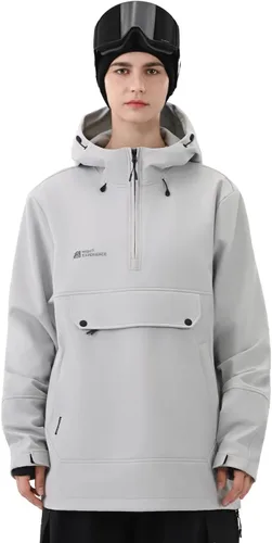 Miniatura 7 de Sudadera con capucha para esquí, snowboard, chaqueta Anarok para nieve, holgada, impermeable, resistente al viento, aislada, para mujeres y hombres