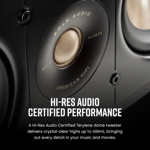 Miniatura 5 de Polk Signature Elite ES30 - Altavoz de canal central, altavoces de cine en casa, certificado Hi-Res Audio, compatible con Dolby Atmos y DTS:X