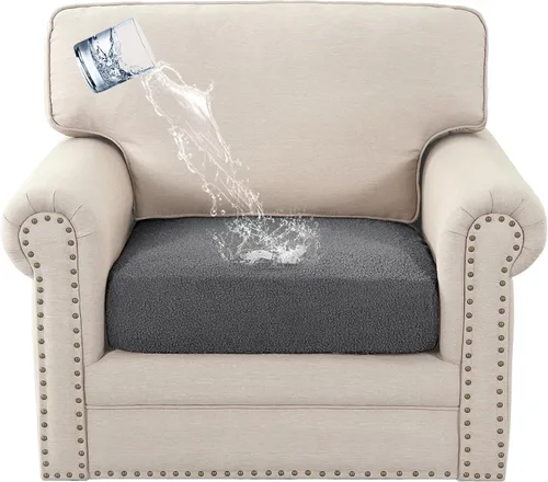 Miniatura 15 de H.VERSAILTEX Fundas impermeables para cojines de asiento de sofá Fundas para cojines de sofá Fundas protectoras antideslizantes para cojines