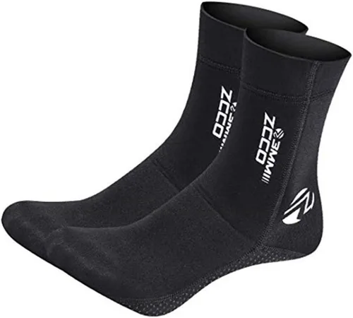 Miniatura 4 de ZCCO Calcetines de buceo de neopreno de 1.5/0.118 in, para hombres, mujeres y jóvenes, calcetines de natación para buceo, esnórquel, deportes