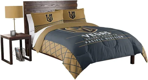 Miniatura 28 de Juego de edredón y funda de almohada para cama individual o matrimonial/queen, con licencia oficial de la NHL
