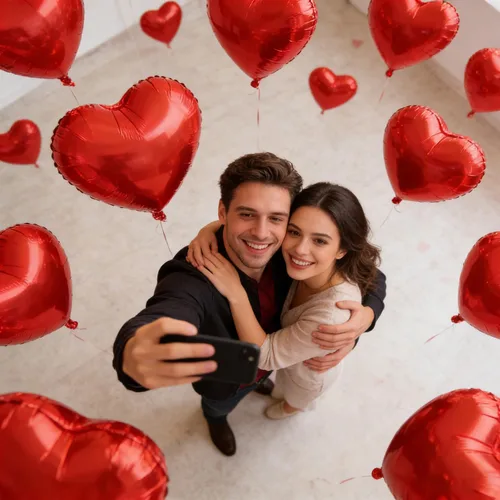 Miniatura 5 de 25 globos de Mylar en forma de corazón rojo de 18 pulgadas, decoración del día de San Valentín, decoración de fiesta de cumpleaños, boda