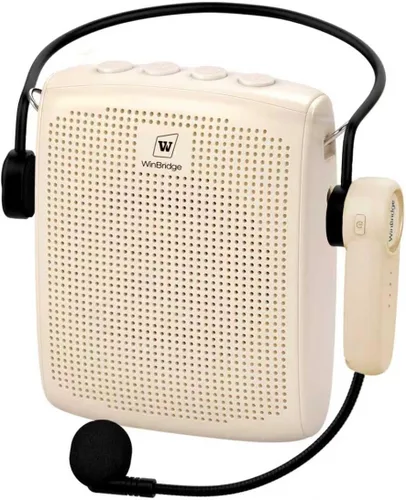 WinBridge - Amplificador de voz Bluetooth - Micrófono inalámbrico de 15 W, sistema PA portátil para aula/ancianos, altavoz y micrófono para